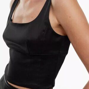 Aritzia - Shine Satin Bustier - Size M